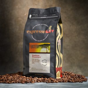 display of coffee bag design